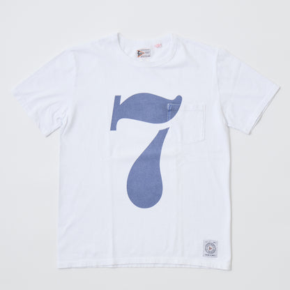FELCO MADE IN USA S/S CREW POCKET T W/PRINT NO.7