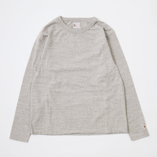 FELCO L/S BINDER NECK CREW POCKET T 7oz 18 SINGLE JERSEY - 4 COLORS