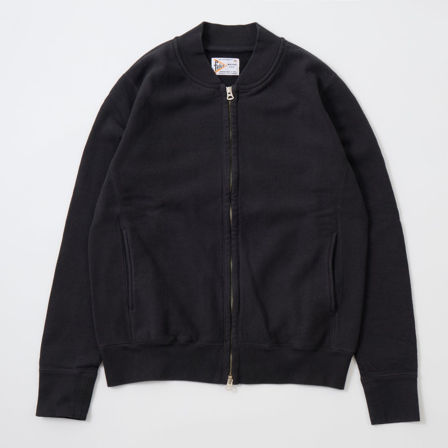 FELCO 16oz TERRY ZIP BASEBALL NECK W/SLASH POCKET - 6 COLORS