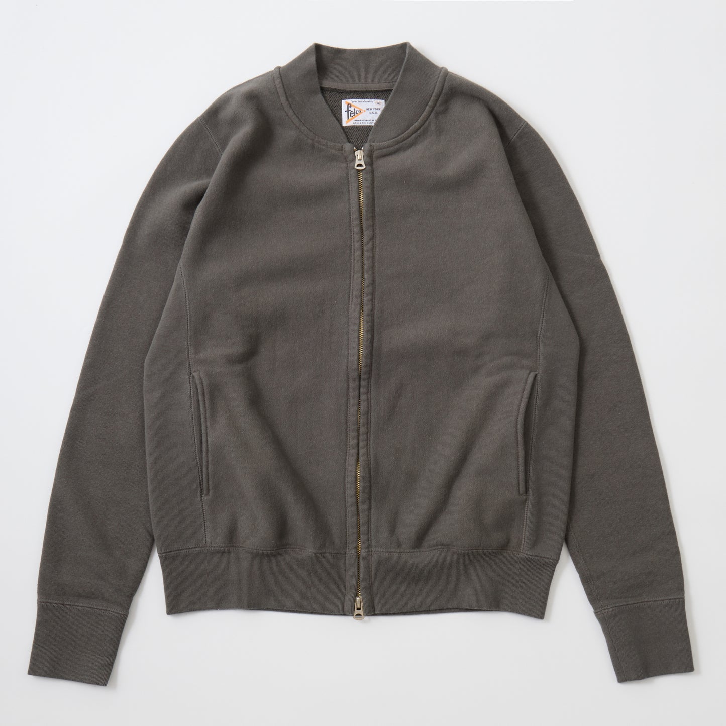FELCO 16oz TERRY ZIP BASEBALL NECK W/SLASH POCKET - 6 COLORS