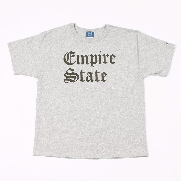 CALIFOLKS S/S WORD PRINT US CHAMPION 7oz HEAVY T-SHIRT - EMPIRESTATE PRINT