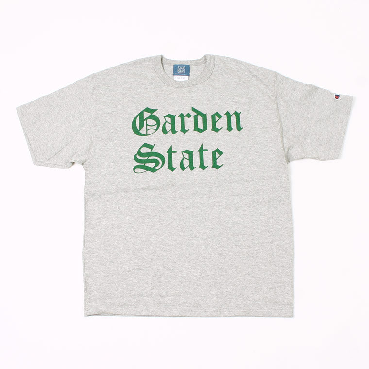 CALIFOLKS S/S WORD PRINT US CHAMPION 7oz HEAVY T-SHIRT - GARDENSTATE PRINT