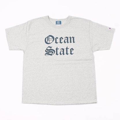 【2026 SOLD OUT】CALIFOLKS S/S WORD PRINT US CHAMPION 7oz HEAVY T-SHIRT - OCEANNSTATE PRINT