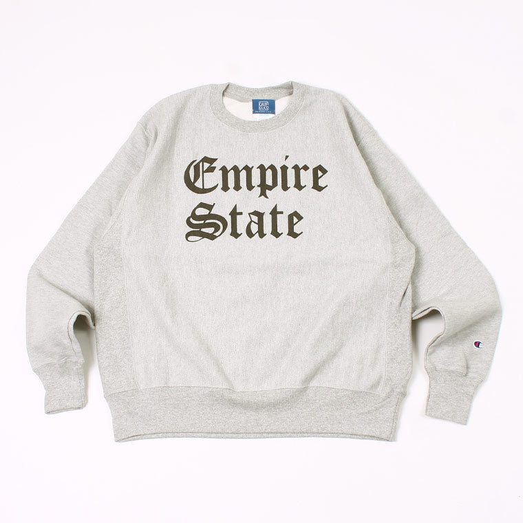 CALIFOLKS US CHAMPION REVERSE WEAVE CREW NECK SWEAT - EMPIRESTATE PRINT