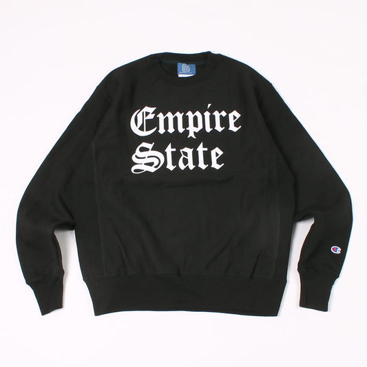 CALIFOLKS US CHAMPION REVERSE WEAVE CREW NECK SWEAT - EMPIRESTATE PRINT