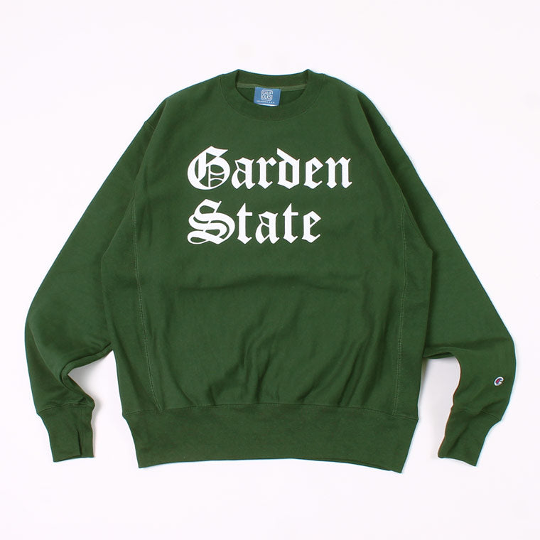 CALIFOLKS US CHAMPION REVERSE WEAVE CREW NECK SWEAT - GARDENSTATE PRINT