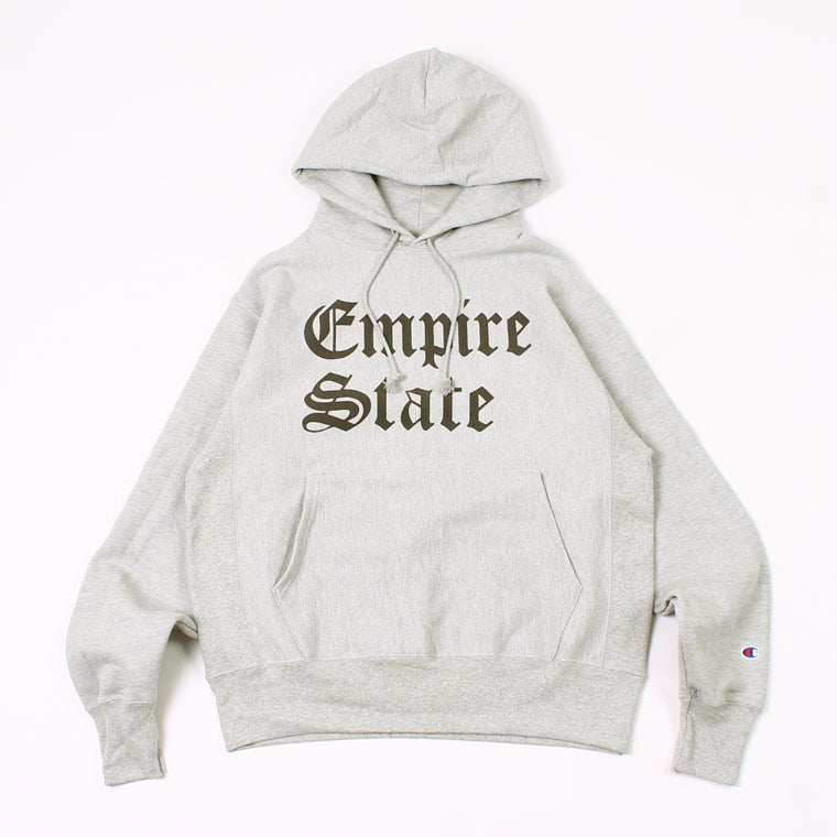 CALIFOLKS US CHAMPION REVERSE WEAVE HOODED PULLOVER SWEAT - EMPIRESTATE PRINT