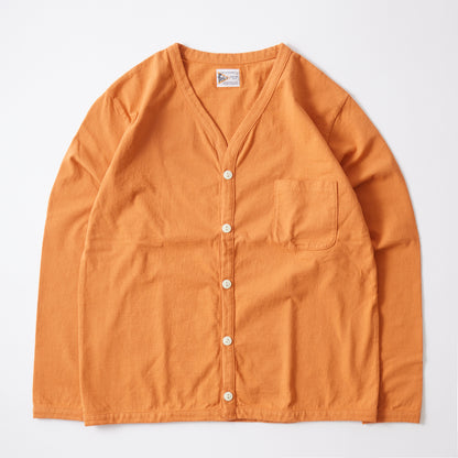 FELCO L/S BINDER V NECK CARDIGAN W/POCKET 7oz 18SINGLE JERSEY - 12 COLORS