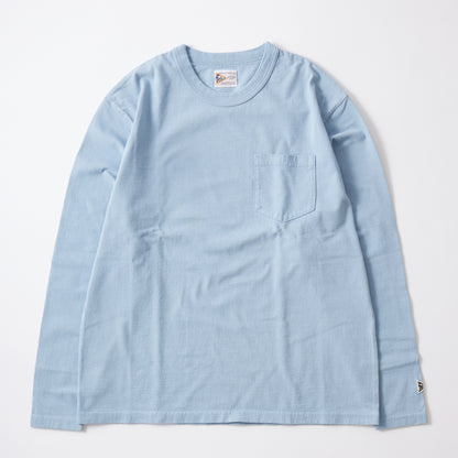 FELCO MODIFIED L/S BINDER NECK CREW POCKET T 7oz 18 SINGLE JERSEY - 10 COLORS