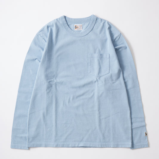 FELCO MODIFIED L/S BINDER NECK CREW POCKET T 7oz 18 SINGLE JERSEY - 10 COLORS