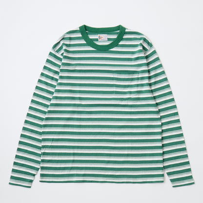 FELCO L/S BINDER NECK CREW STRIPE POCKET T AMERICAN DRY JERSEY STRIPE2