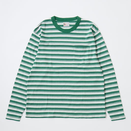 FELCO L/S BINDER NECK CREW STRIPE POCKET T AMERICAN DRY JERSEY STRIPE2