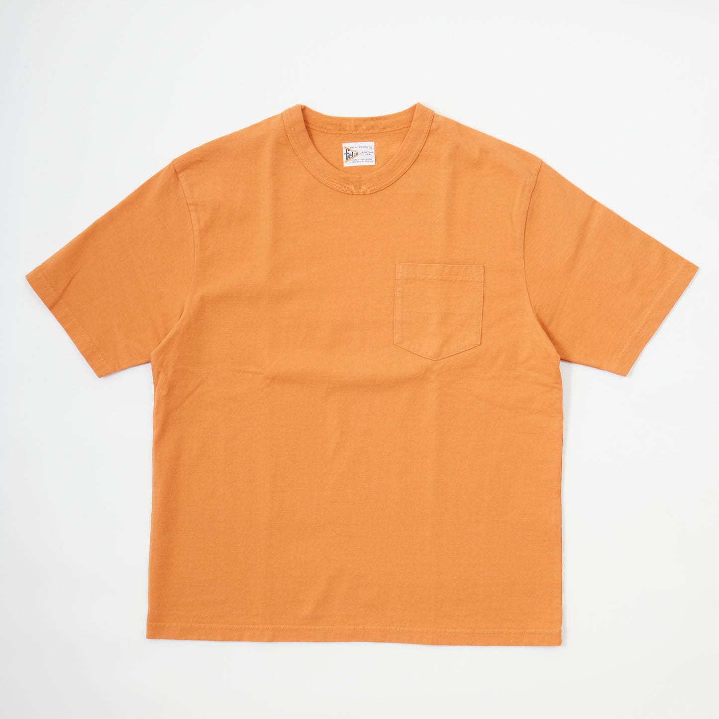 FELCO S/S BINDER NECK POCKET TEE 7oz 18SINGLE JERSEY