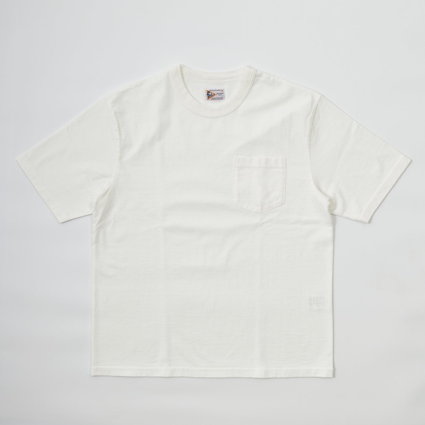 FELCO S/S BINDER NECK POCKET TEE 7oz 18SINGLE JERSEY