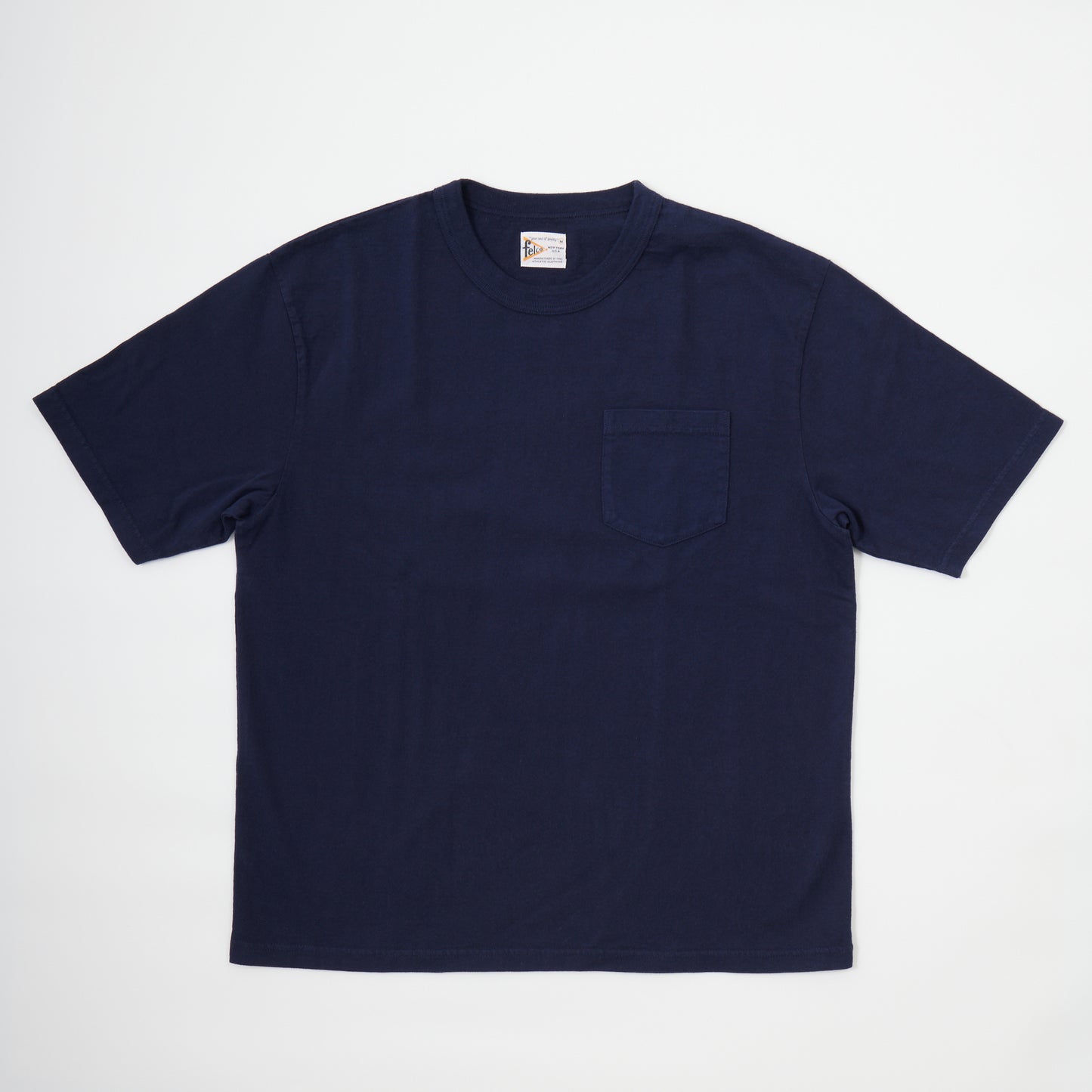 FELCO S/S BINDER NECK POCKET TEE 7oz 18SINGLE JERSEY