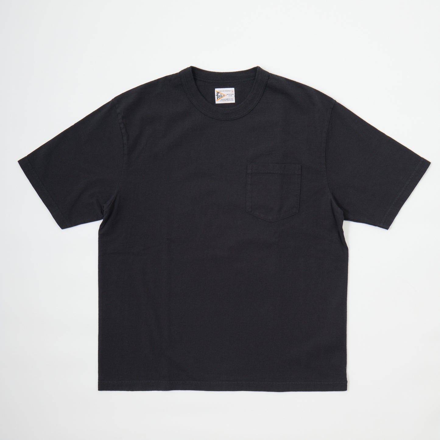 FELCO S/S BINDER NECK POCKET TEE 7oz 18SINGLE JERSEY