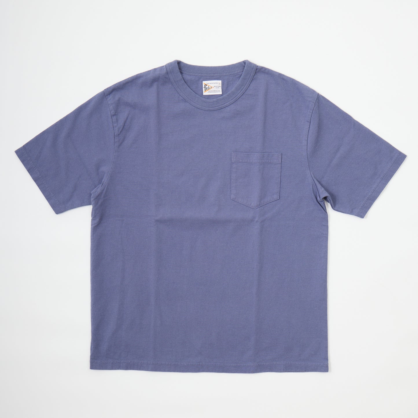 FELCO S/S BINDER NECK POCKET TEE 7oz 18SINGLE JERSEY