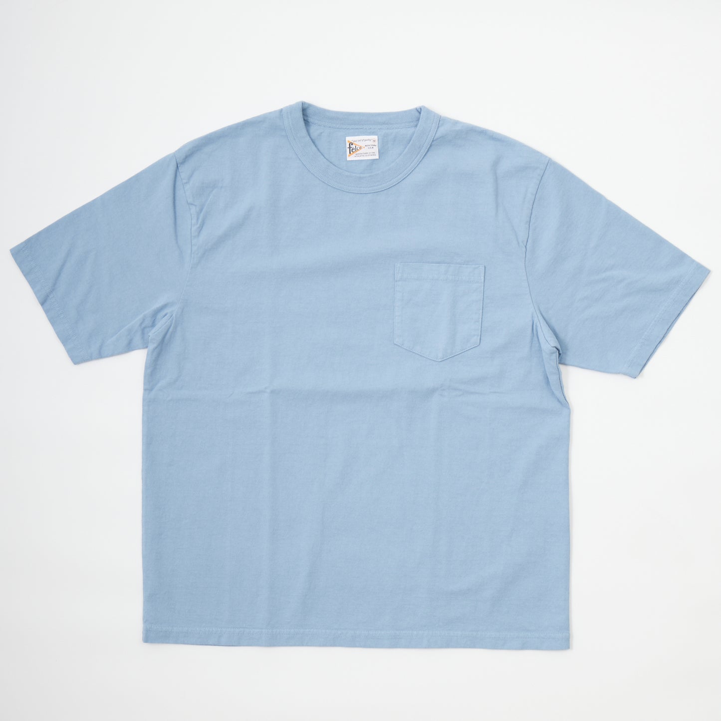 FELCO S/S BINDER NECK POCKET TEE 7oz 18SINGLE JERSEY