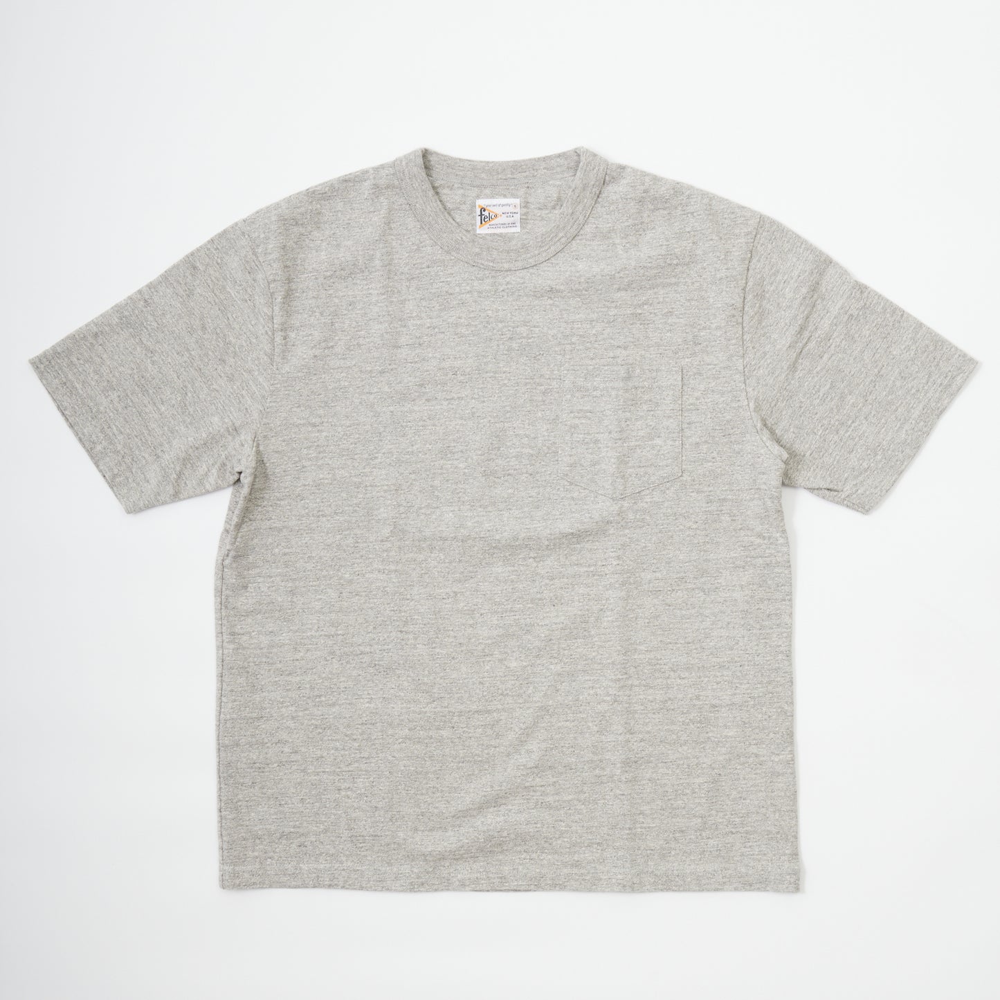 FELCO S/S BINDER NECK POCKET TEE 7oz 18SINGLE JERSEY