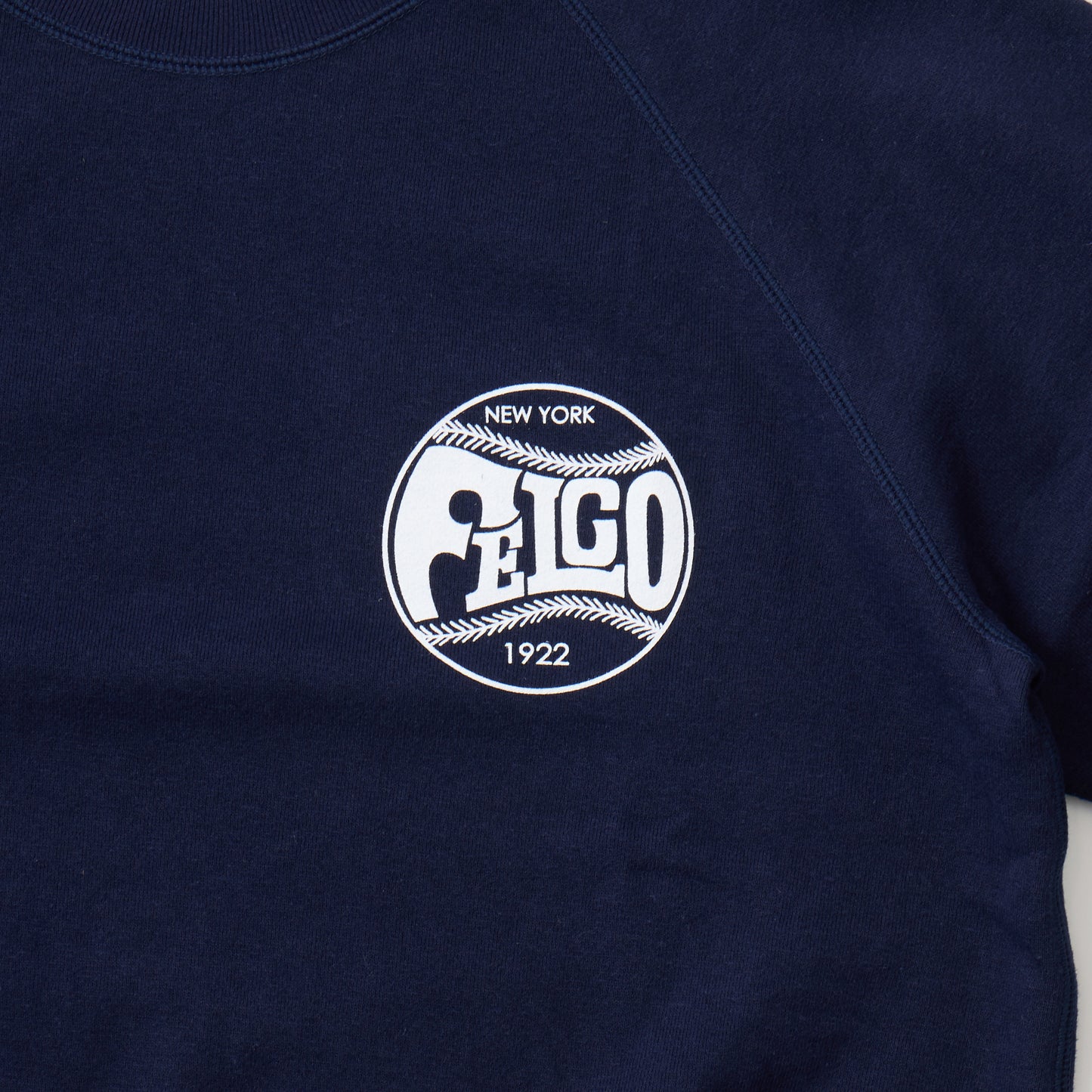 FELCO 12oz FRENCH TERRY RELAX FIT RAGLAN SWEAT W/PRINT FELCO1922