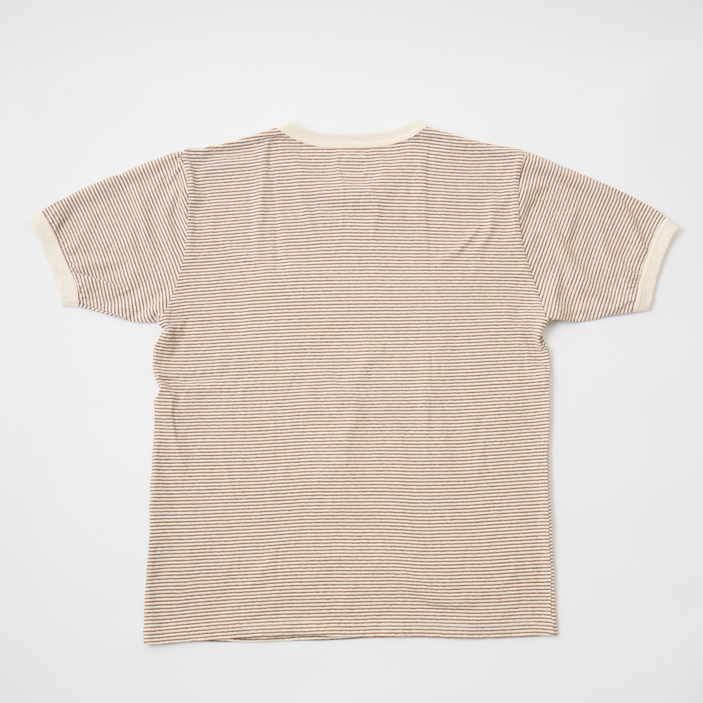 FELCO S/S RINGER NARROW STRIPE POCKET CREW TEE
