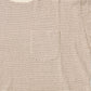 FELCO S/S MOCK NECK NARROW STRIPE POCKET TEE