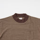 FELCO S/S MOCK NECK NARROW STRIPE POCKET TEE