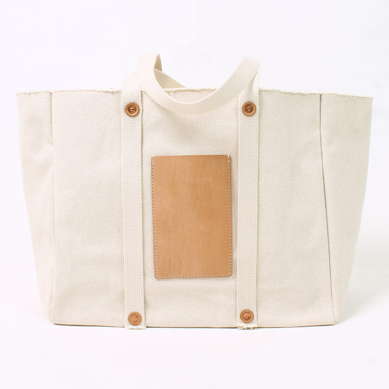 HERITAGE LEATHER 24oz CANVAS MARKET TOTE BAG