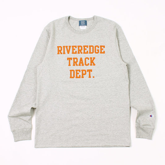 CALIFOLKS L/S WORD PRINT US CHAMPION 7oz HEAVY T-SHIRT - RIVEREDGE PRINT