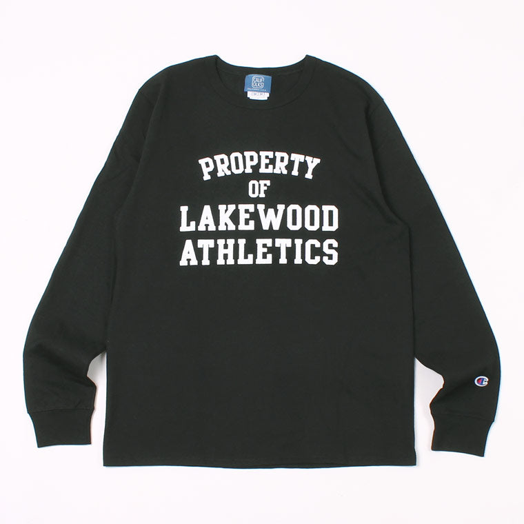 CALIFOLKS L/S WORD PRINT US CHAMPION 7oz HEAVY T-SHIRT - LAKEWOOD PRINT