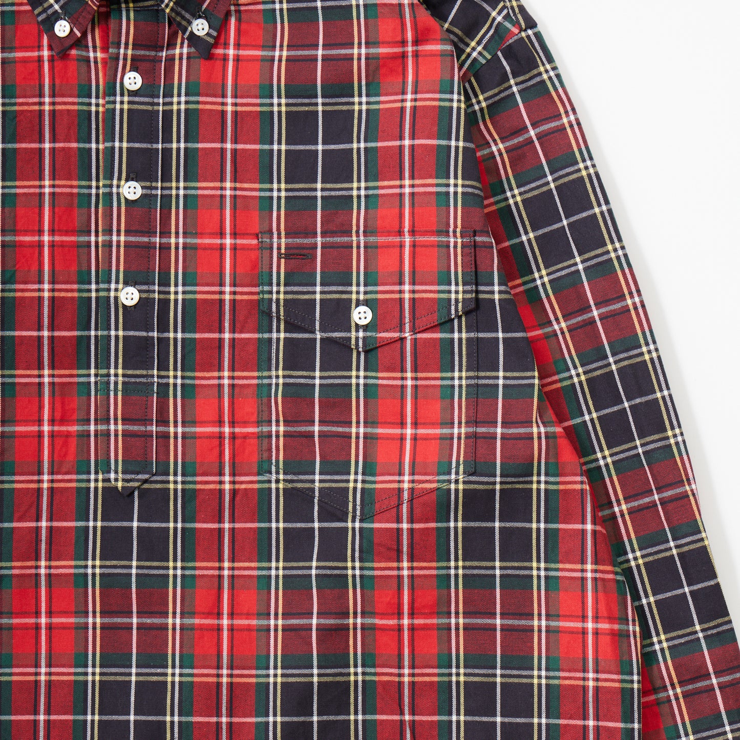 【NEW】KEATON CHASE USA L/S CLASSIC FIT PULLOVER BD SHIRT TWILL CHECK - ROTAL STEWART2