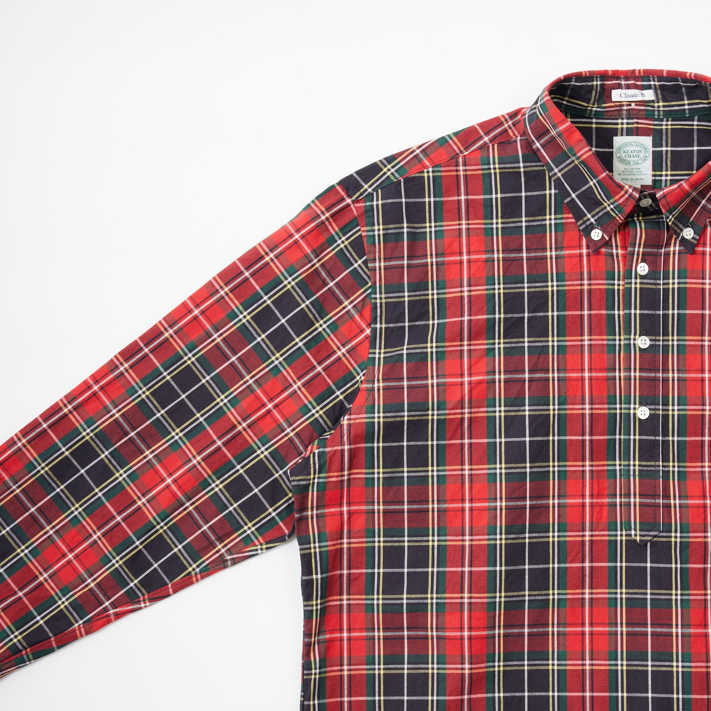 【NEW】KEATON CHASE USA L/S CLASSIC FIT PULLOVER BD SHIRT TWILL CHECK - ROTAL STEWART2