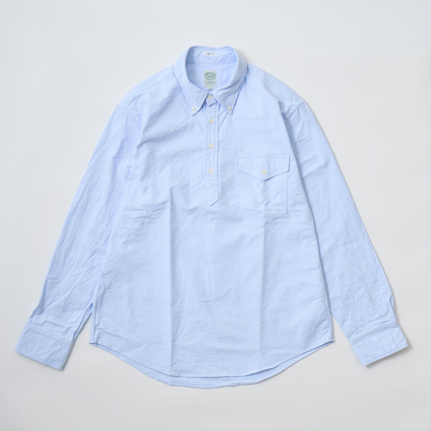 KEATON CHASE USA L/S CLASSIC FIT PULLOVER BD SHIRT PREMIUM OXFORD - 4 COLORS - KCU-214