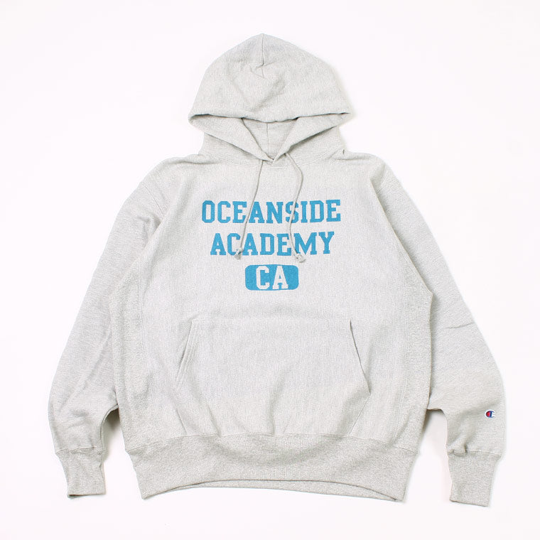 CALIFOLKS US CHAMPION REVERSE WEAVE HOODED PULLOVER SWEAT - OCEANSIDE PRINT