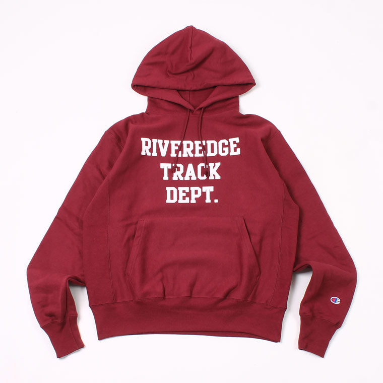 CALIFOLKS US CHAMPION REVERSE WEAVE HOODED PULLOVER SWEAT - RIVEREDGE PRINT