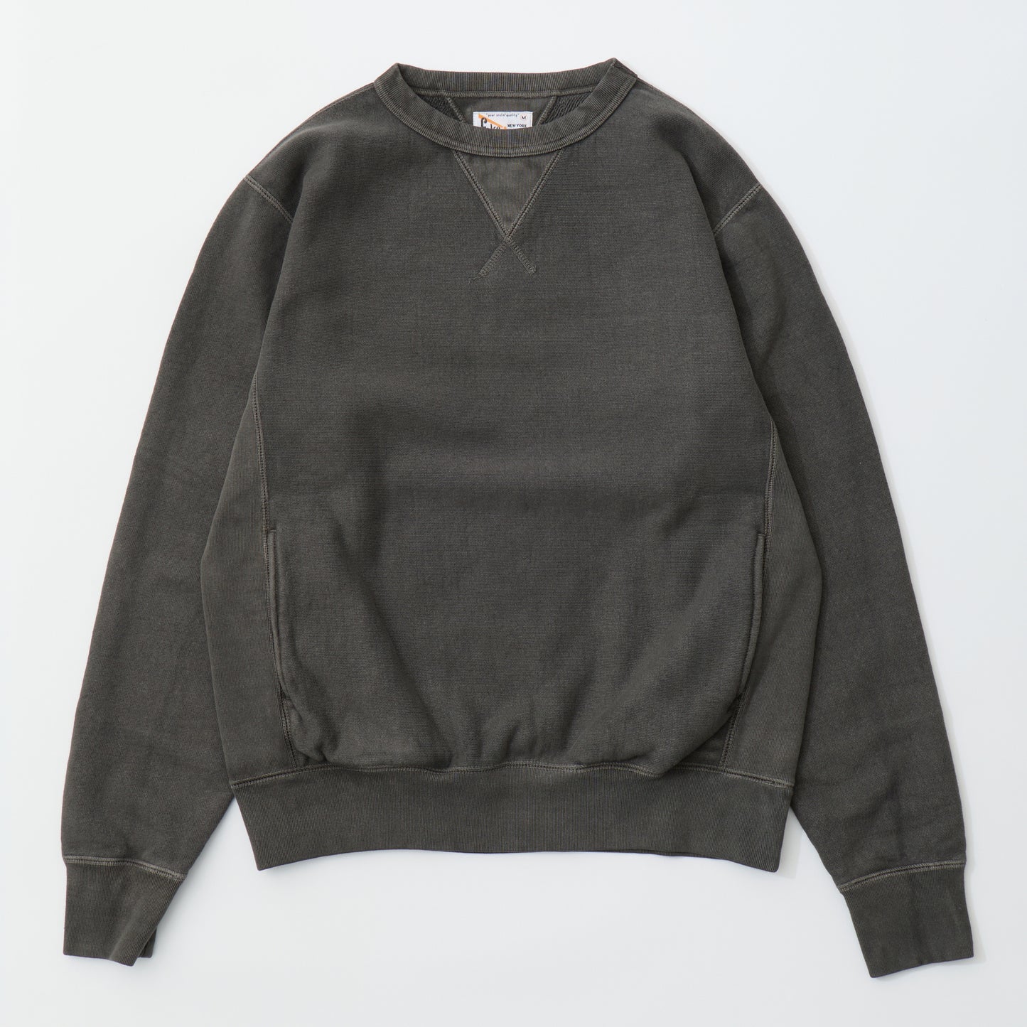 FELCO 16oz TERRY CLASSIC FIT INVERSE WEAVE DOUBLE V GUSSET SET IN CREW SWEAT W/SLASH POCKET - 14 COLORS