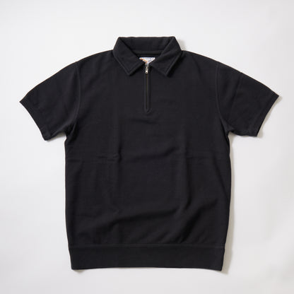 FELCO S/S HALF ZIP COLLARED SWEAT 10oz LT WEIGHT FRENCH TERRY - 13 COLORS