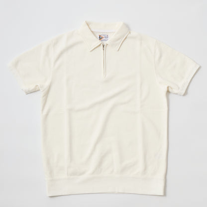 FELCO S/S HALF ZIP COLLARED SWEAT 10oz LT WEIGHT FRENCH TERRY - 13 COLORS