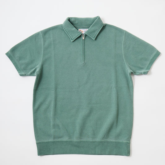 FELCO S/S HALF ZIP COLLARED SWEAT 10oz LT WEIGHT FRENCH TERRY - 8 COLORS