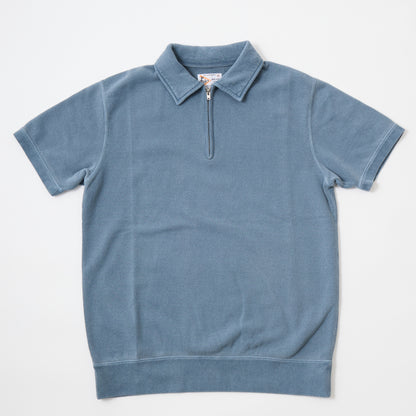 FELCO S/S HALF ZIP COLLARED SWEAT 10oz LT WEIGHT FRENCH TERRY - 13 COLORS