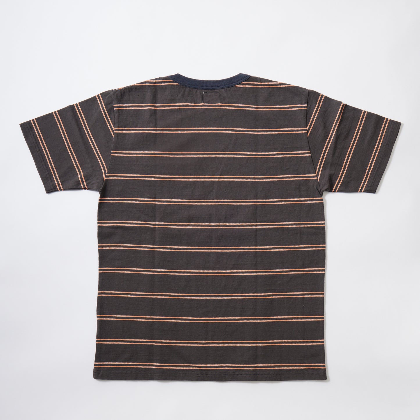 FELCO S/S CREW POCKET-T IVY STRIPE-CHARCOAL BLACK/ CHARCOAL NAVY