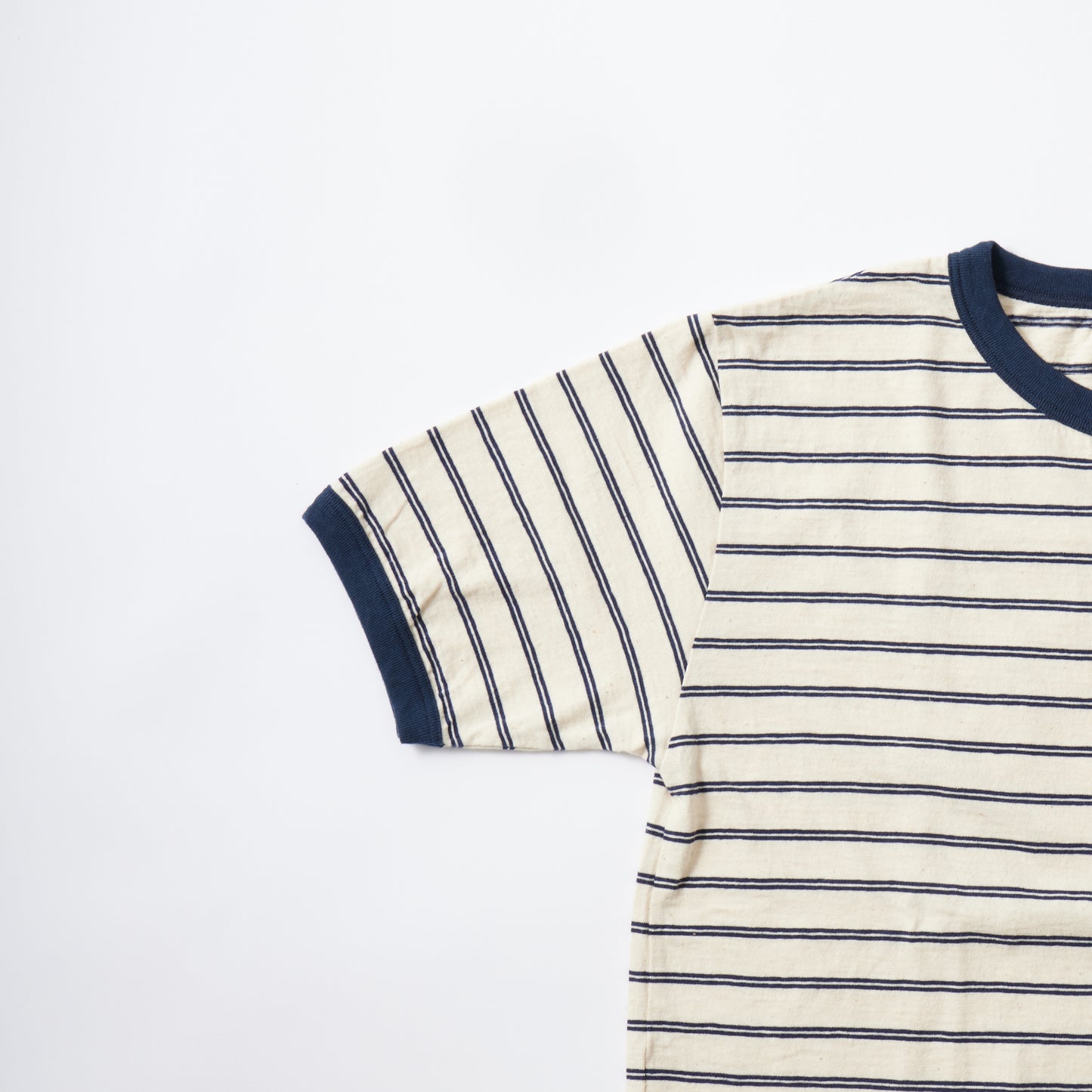 FELCO S/S RINGER POCKET-T VINTAGE STRIPE-NATURAL/NAVY