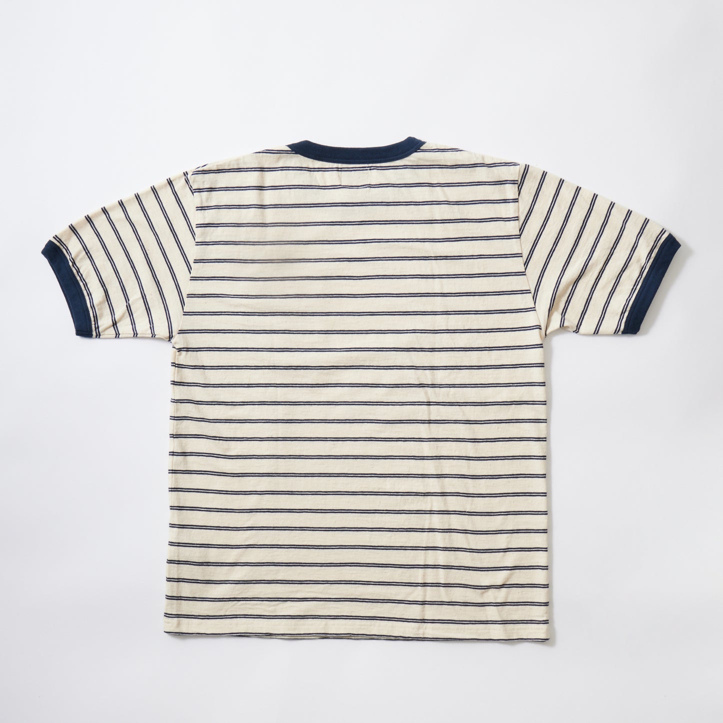 FELCO S/S RINGER POCKET-T VINTAGE STRIPE-NATURAL/NAVY