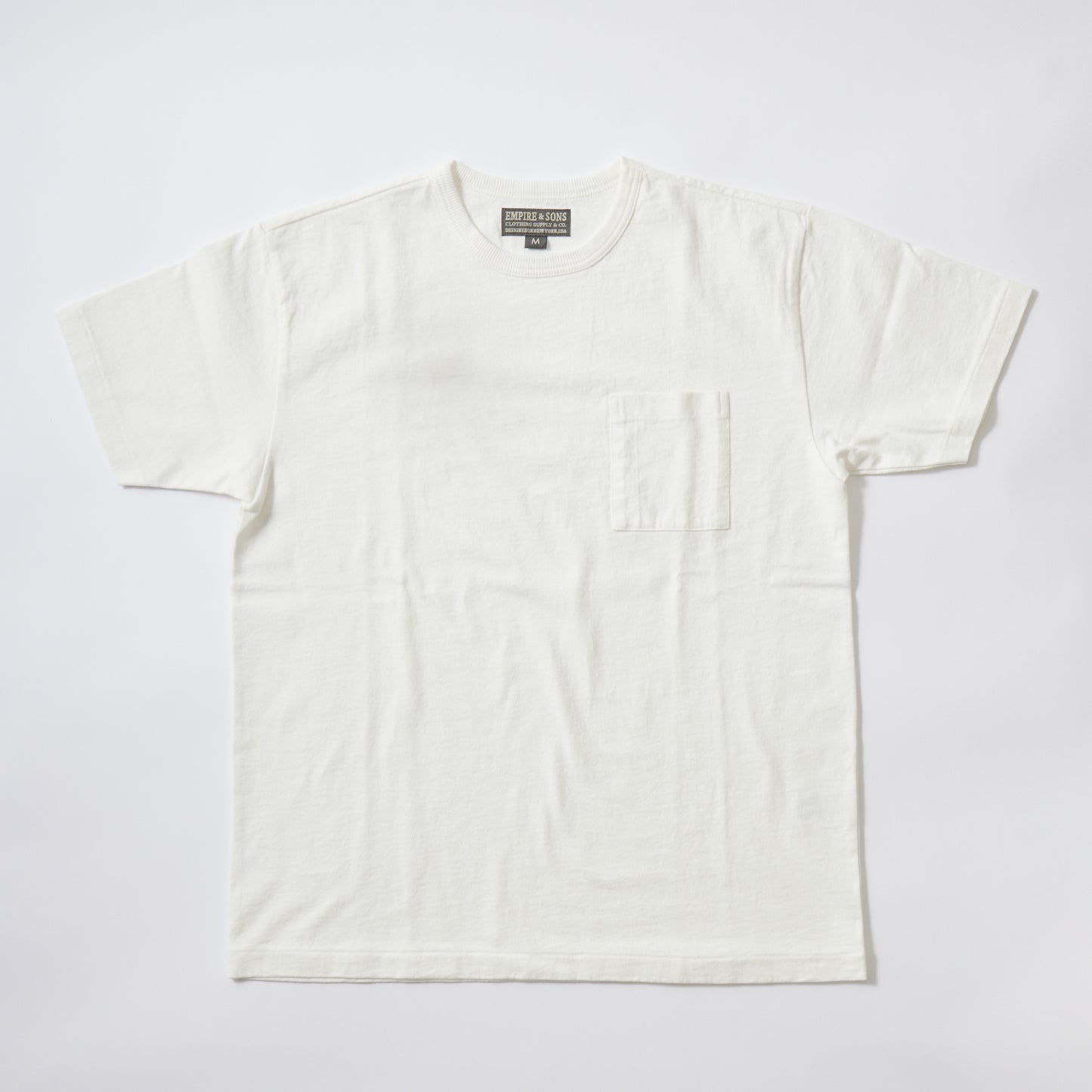 EMPIRE & SONS S/S CREW POCKET TEE US COTTON BLIND SINGLE STITCH - 2 COLORS