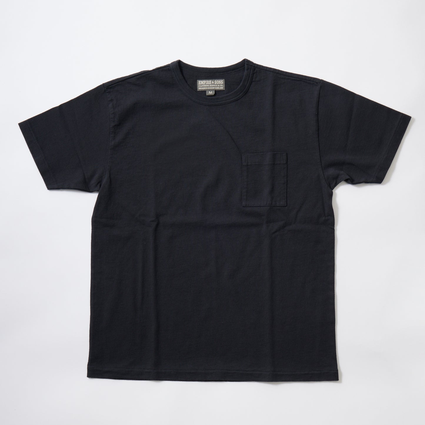 EMPIRE & SONS S/S CREW POCKET TEE US COTTON BLIND SINGLE STITCH - 2 COLORS