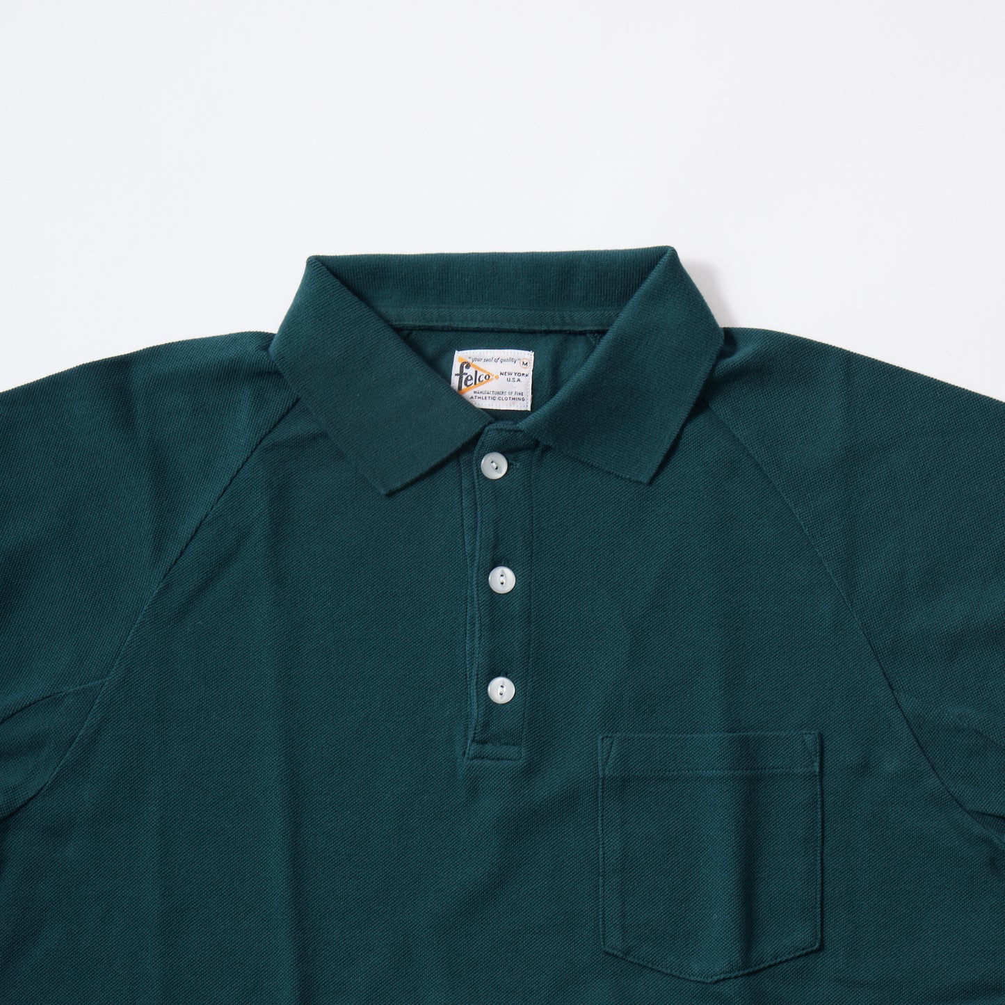 FELCO S/S PIQUE RAGLAN POCKET POLO 40/2 PIQUE