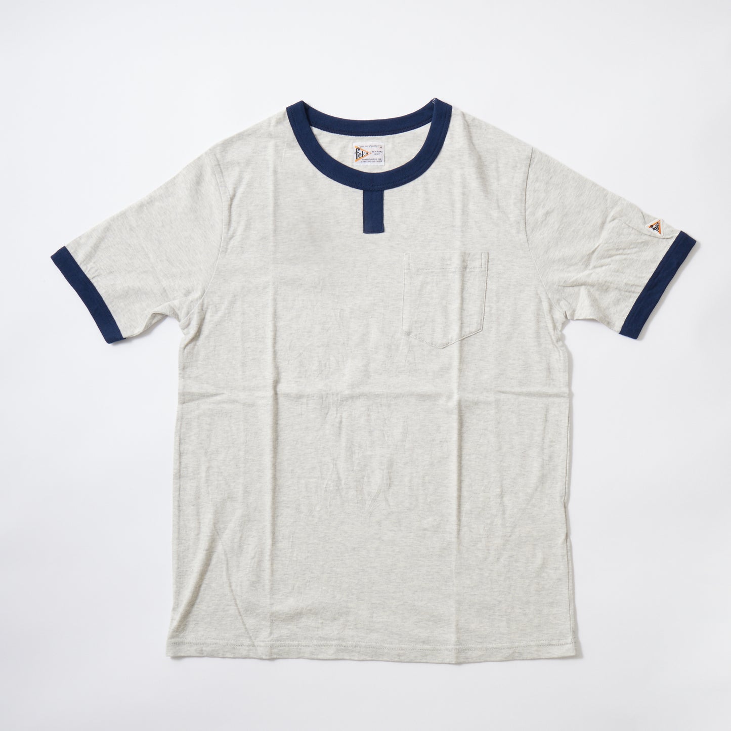 FELCO SS ROWING CREW POCKET T - 2 COLORS