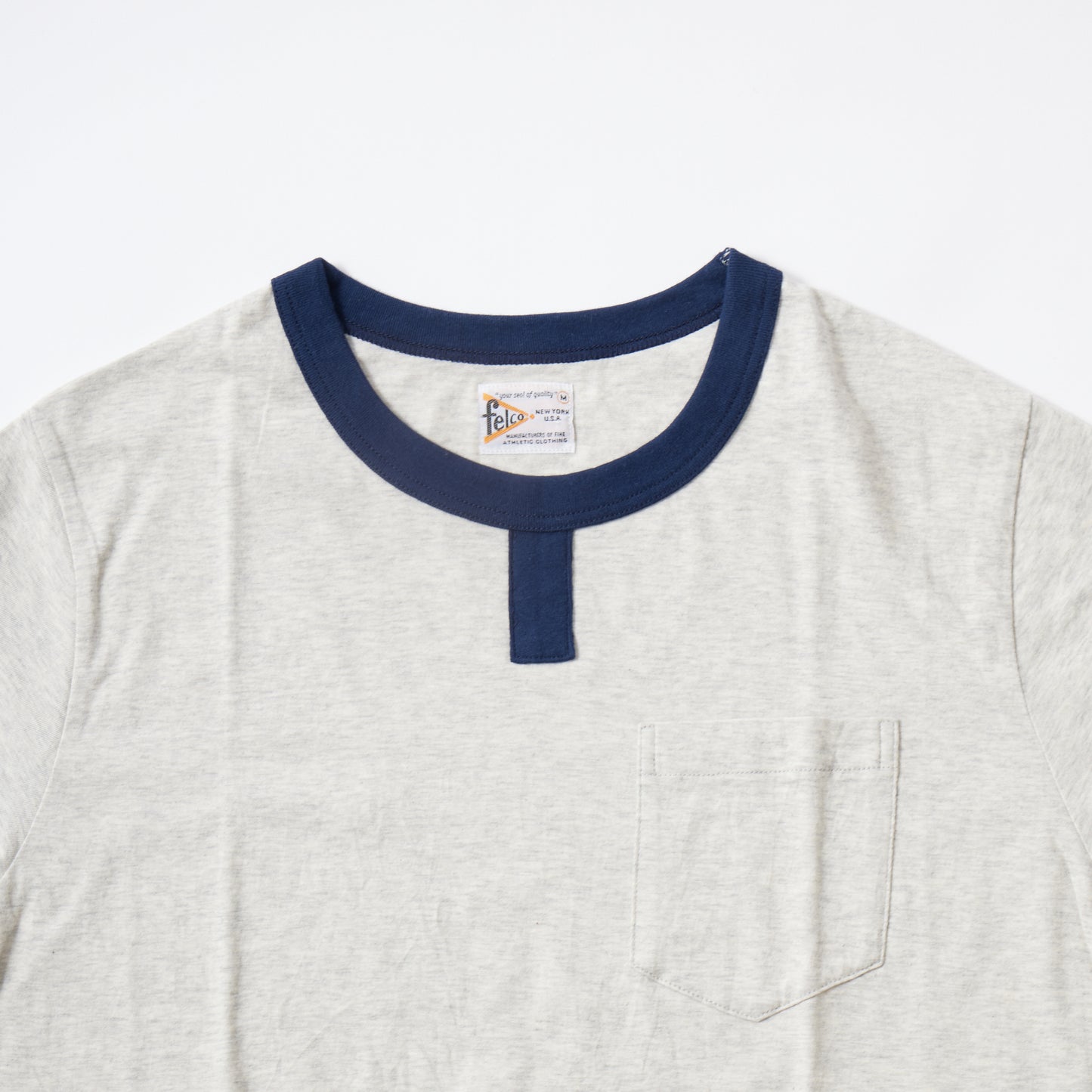 FELCO SS ROWING CREW POCKET T - 2 COLORS