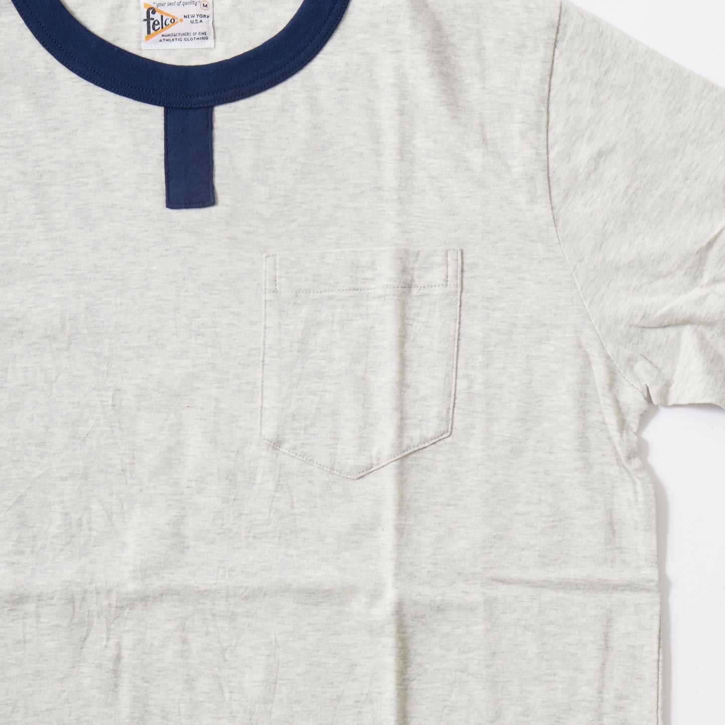 FELCO SS ROWING CREW POCKET T - 2 COLORS