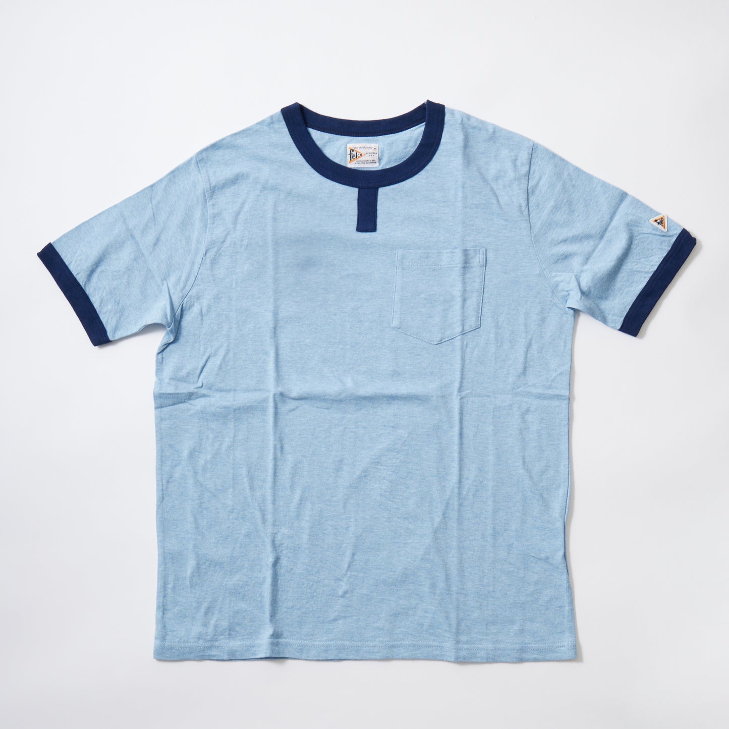 FELCO SS ROWING CREW POCKET T - 2 COLORS